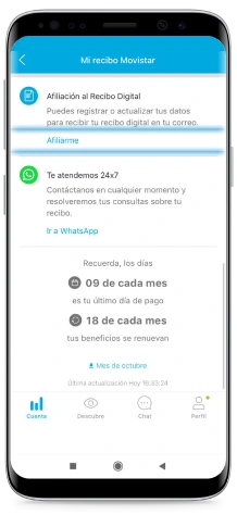 mi app movistar problemas con el servicio
