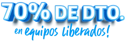 70% de descuento en equipos liberados