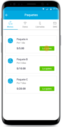 Elige el paquete que se ajuste a tu necesidad