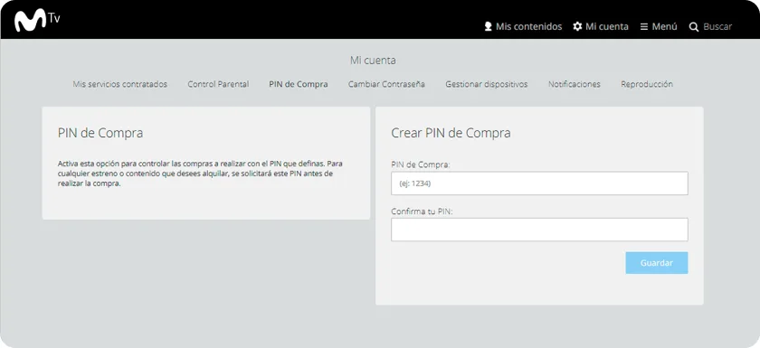 pin de compra