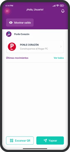 recarga yape paso 1