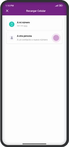 recarga yape paso 3