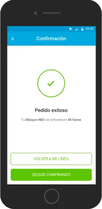 ¡Listo! En 48 horas podrás disfrutar de tu nuevo bloque